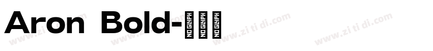 Aron Bold字体转换